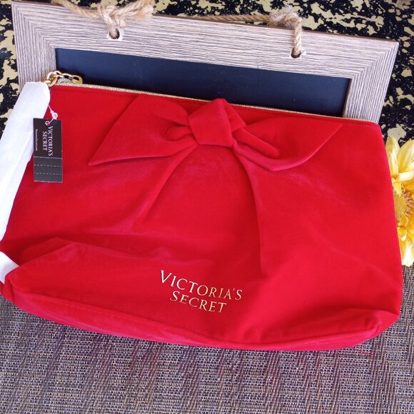 Sexy red velvet clutch evening bag pouch - Picture 1 of 11